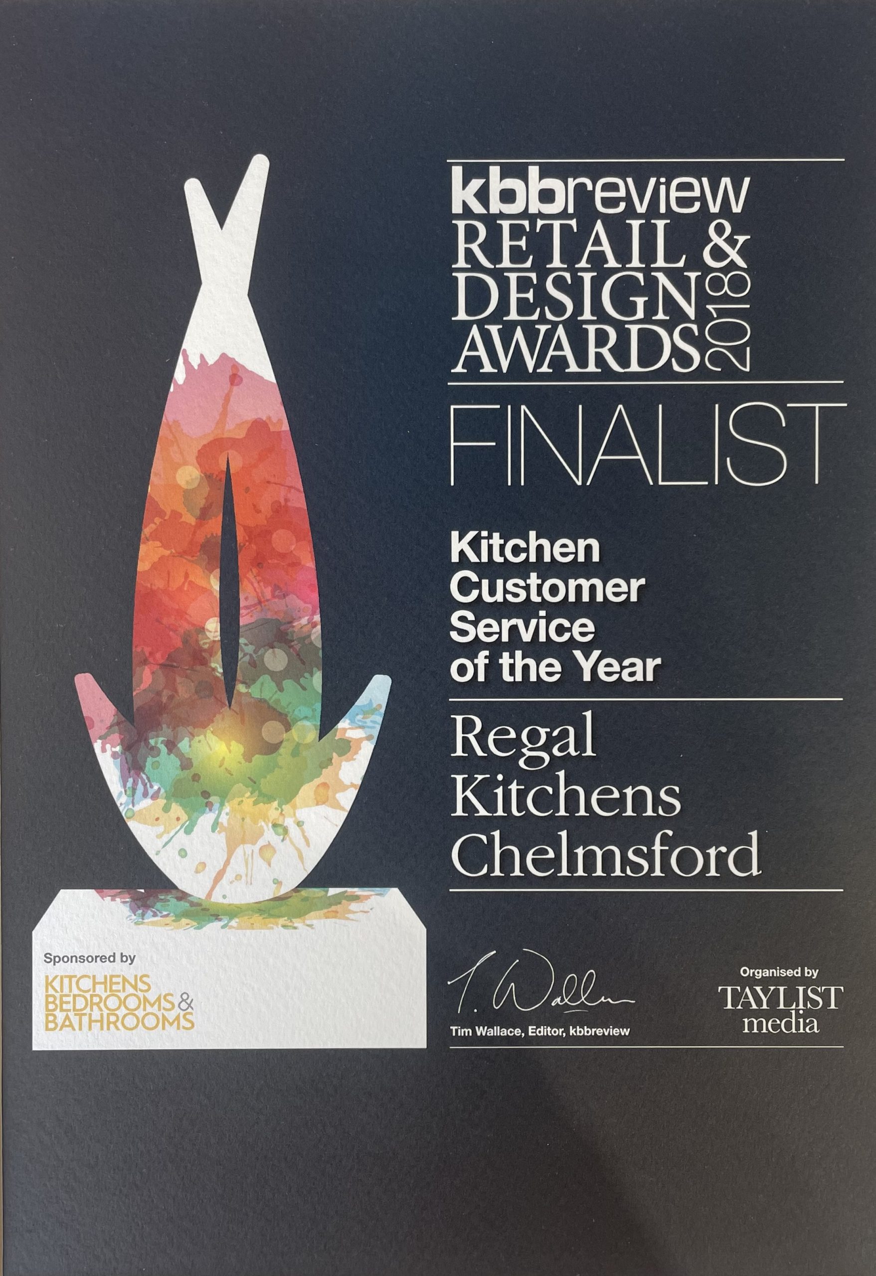 2018 - KBB Review Awards - Customer Service Award - Finalist 